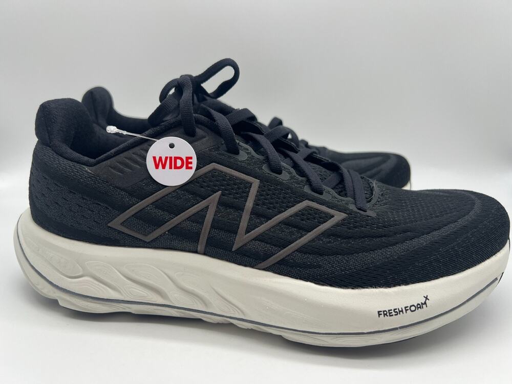 New Balance Fresh Foam Vongo v6 Black White Men's 9.5D MVNGOLK6 New